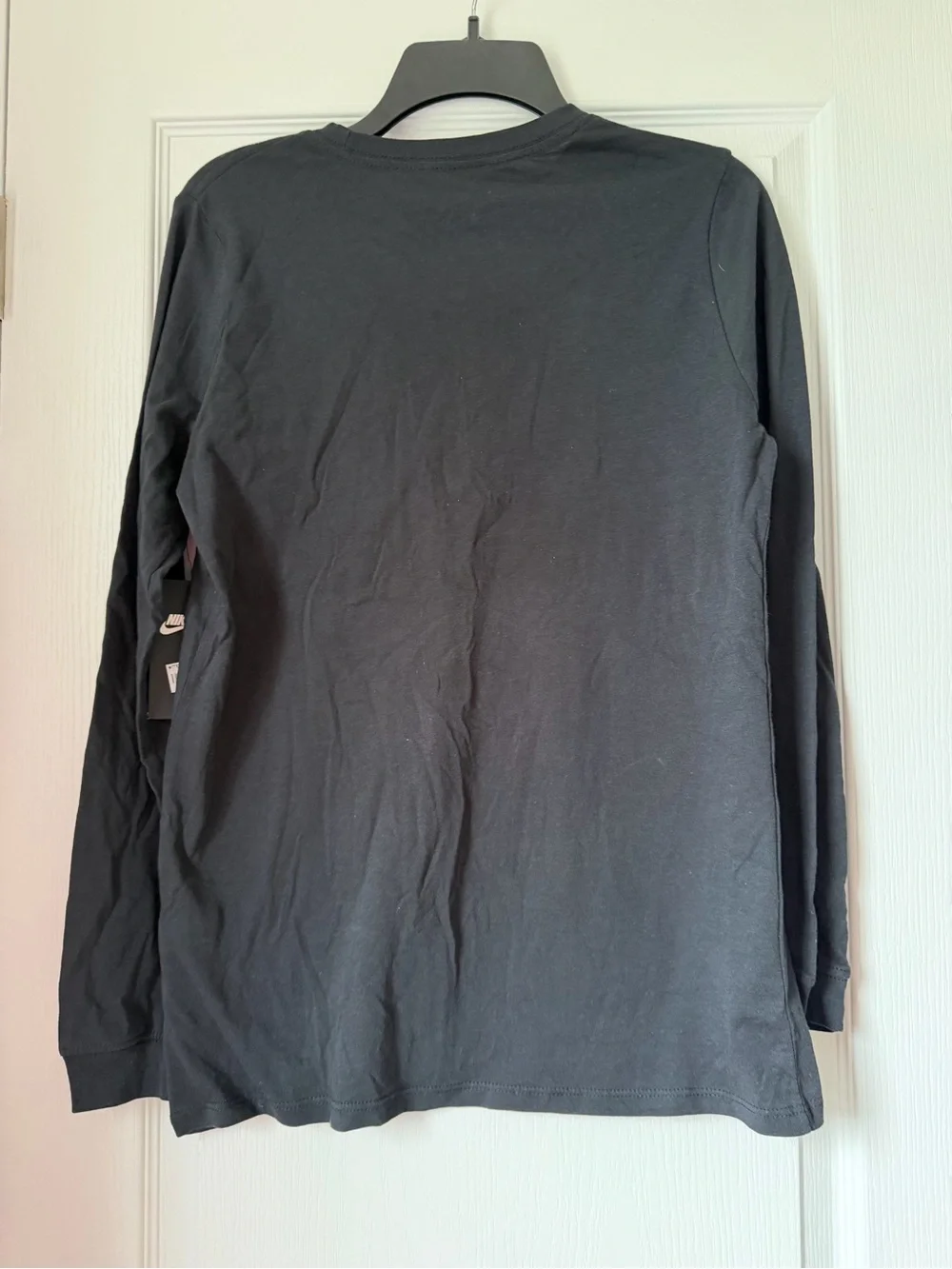New Kids Nike Black Long-Sleeve 'Fly and Mighty' Graphic Tee Size XL